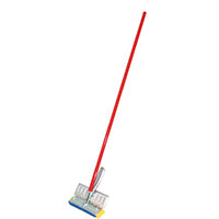 BIRDWELL 529-4 Sponge Mop, Cellulose Sponge Mop Head, Metal Handle