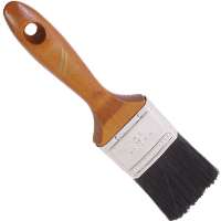 Linzer WC1123-4 Paint Brush, 4 in W, 3-1/2 in L Bristle, Polyester Bristle, Beaver Tail Handle