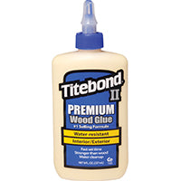 Titebond II 5003 Wood Glue, Yellow, 8 oz Bottle