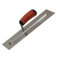 Marshalltown MXS66D Finishing Trowel, 16 in L Blade, 4 in W Blade, Spring Steel Blade, Square End, Curved Handle