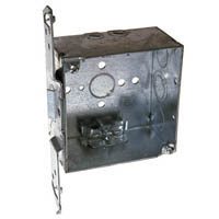 Hubbell 8240 Raco Electrical Box, 30.3 Cu L X 4 in W X 2-1/8 in D, 4", Gray