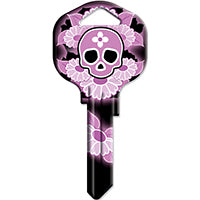 Hy-Ko Products 15005Kw1-Sklp Kw1-Sklp Keyblank Skull 5/Pack