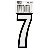 HY-KO Products Reflective Number House 7 3-1/4 inch