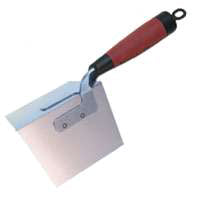 Marshalltown 25D Drywall Corner Trowel, 3-3/4 in W Blade, 5 in L Blade, Steel Blade, DuraSoft Handle