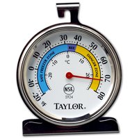 Taylor Refrigerator Thermometer -20 Deg F To 80 Deg F 3-1/4" X 3-3/4"