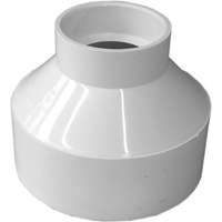 CANPLAS 193025 Reducing Coupling, 4 x 2 in, Hub, PVC, White