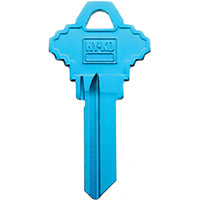 Hy-Ko Key Blank Cylinder Ez# Sc1a Single Sided 10 Pc/Bag UPC Coded