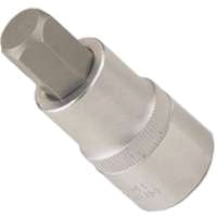 Vulcan 3506009022 Hex Bit Socket, Chrome, 1-7/8 in OAL