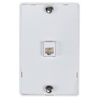 Zenith TW1001WPW Wall Phone Jack, White