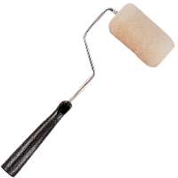 Linzer RT 413 Roller Frame and Cover, 1/2 in Nap, Polyester Cover, Plastic Handle, Threaded Grip Handle