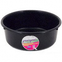 FORTEX-FORTIFLEX MP5BX Feed Pan, 5 qt Volume, Fortalloy Rubber/HDPE, Black