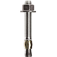 COBRA ANCHORS 496N Wedge Anchor, 3/8 in Dia, 3 in L, 761 lb, Steel, Plated