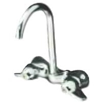 B & K 123-005 Bathroom Faucet, Chrome Plated, High Arc Spout