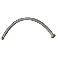 Plumb Pak PP23802 Faucet Supply Tube, 3/8 X 1/2 in, Compression X Fip, 16 in L, Stainless Steel, 16 Inches, Silver