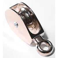 BARON 0174ZD-1 Tackle Pulley, 1/4 in Rope, 55 lb Working Load, 1 in Sheave