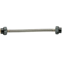Fluidmaster B4F30CS CLICK SEAL Faucet Connector, Braided Stainless Steel - 1/2-Inch F.I.P. Thread x 1/2-Inch F.I.P. Thread, 30-Inch Length