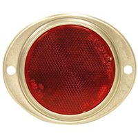 Peterson Manufacturing V472R Red 3" Aluminum Oval Reflector