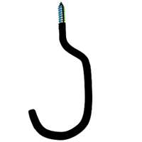 CRAWFORD SH18-25 Bike Hanger, 40 to 75 lb Capacity, Steel, Black