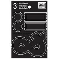HY-KO PROD 3" Adhesive Symbol, 3", Black (30437)
