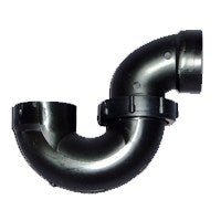 US Hardware P-098C Bathtub Trap, ABS, Black