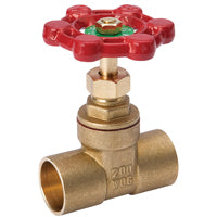 B & K ProLine Series 100-454NL Gate Valve, 3/4 in Connection, Sweat, 200/125 psi Pressure, Brass Body