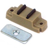 US Hardware WP-9173C Door Catch, Plastic/Steel