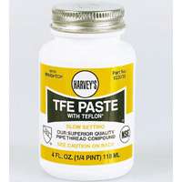 Harvey 23030 Oatey 0 Pipe Thread Compound, 4 Oz, Brush top Plastic Jar, Liquid Paste, 1/4 Pint, White