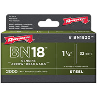 Arrow Fastener BN1820 Genuine 1-1/4-Inch, 18 Gauge Brads