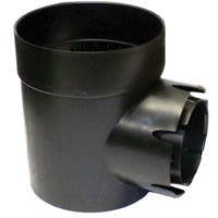NDS 101* Round Spee-D Catch Basin Drain, 1 Outlet, Connects to 3-Inch and 4-Inch Drain Pipes, Manages Light Water Flows, 6-Inch, Plastic, Black