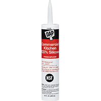DAP 08658 Silicone Sealant, Clear, -75 to 350 deg F, 9.8 oz Cartridge