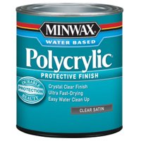 1 qt Minwax 63333 Clear Polycrylic Water-Based Protective Finish Satin
