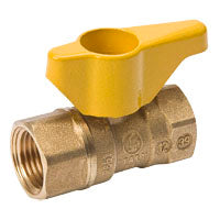 Proline 110-225 110-225/110-125 2-Piece Gas Ball Valve, 1 in, FPT, 200 Psi, Forged Body, -20 to 300 Deg F, Brass