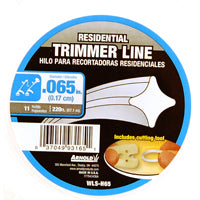ARNOLD WLS-H65 Trimmer Line, 0.065 in Dia, 220 ft L, Nylon