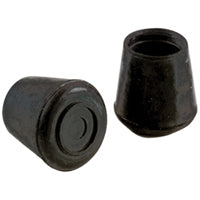 TIP LEG FURN 5/8IN BLK RUBB