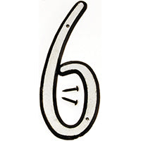 HY-KO Products 30606 6 Number, 4 Inch, Reflective