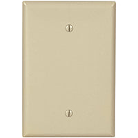 Eaton Cooper Wiring 2729V-BOX Wallplate, 3-1/2 in W, 1 -Gang, Thermoset, Ivory, Screw Mounting