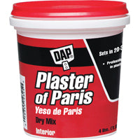 DAP 10308 Plaster of Paris, Powder, White, 4 lb Tub