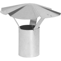 CAP RAIN SHANTY 6IN GALV STEEL