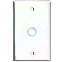 WALL PLATE TV/COAXIAL 1G WHITE