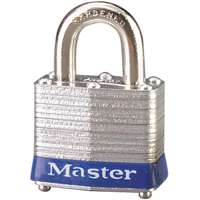 Master Lock"Keyed Padlock, 1-9/16""W", silver (3UP)
