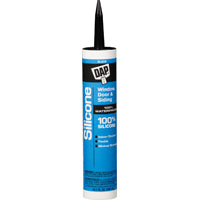 DAP 08642 Window and Door Sealant, Black, -40 to 400 deg F, 10.1 fl-oz Cartridge