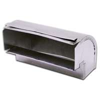 Lambro Aluminum HVAC Duct Pipe Elbow For Range Hood, 3-1/4 x 10-In. 102
