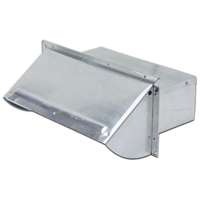 Lambro Ind. 3-1/4x10 Aluminum Wall Cap 106R Brand change to:Lambro Ind.