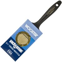 WOOSTER Z1120-2-1/2 Paint Brush, 2-1/2 in W, 2-11/16 in L Bristle, China Bristle, Varnish Handle