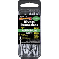 RIVET WHITE ALUM 1/8X1/8IN