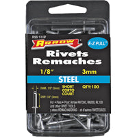 RIVET SHORT STEEL 1/8X1/8IN