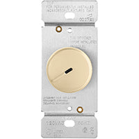 Eaton Wiring Devices RI06PL-V-K Rotary Dimmer, 120 V, 600 W, Halogen, Incandescent Lamp, 3-Way, White