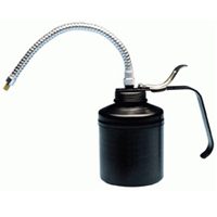 Lubrimatic 50-347 Handheld Pump Oiler, 1 qt Capacity, 6-1/4 in H, Flexible Spout, Steel, Epoxy-Coated