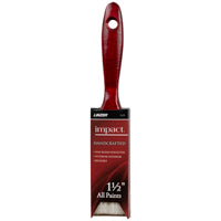 Linzer 1125-1.5 Paint Brush, 1-1/2 in W, 2-1/2 in L Bristle, Polyester Bristle, Varnish Handle