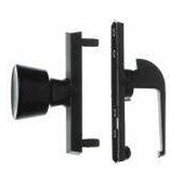 Wright Products V670BL Knob Latch, 3/4 to 1-1/8 in Thick Door, For: Out-Swinging Wood/Metal Screen, Storm Doors
